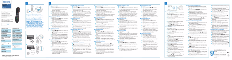 Page 1 de la notice Guide de démarrage rapide Philips SRP3011