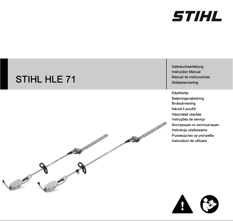 Page n°1 - Manuel utilisateur Stihl HLE 71