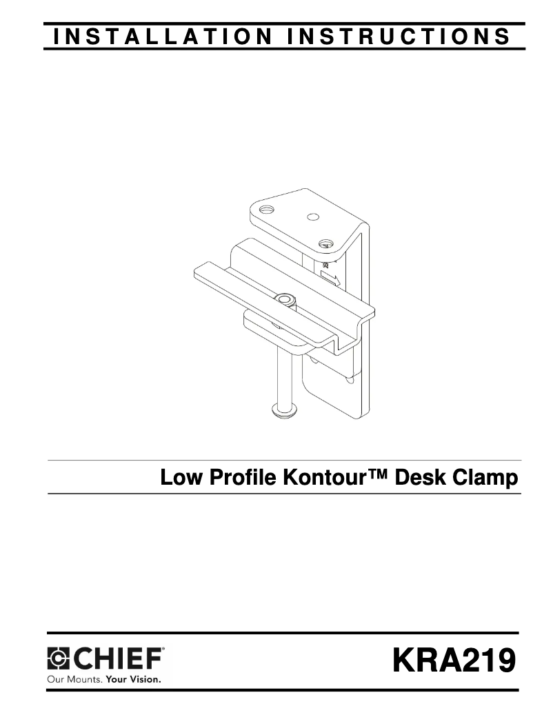 Image de la première page du manuel de l'appareil KRA219S