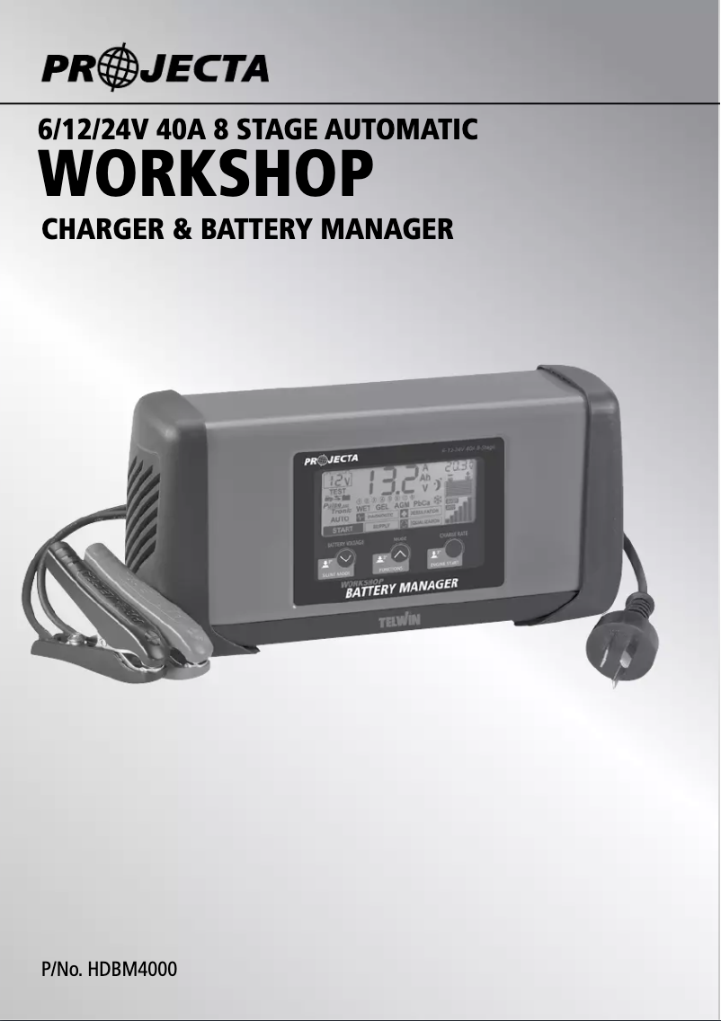 Image de la première page du manuel de l'appareil HDBM4000