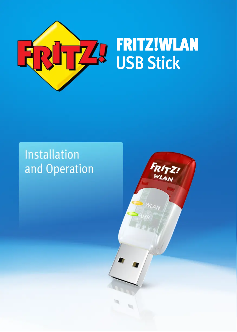 Image de la première page du manuel de l'appareil FRITZ!WLAN Stick v2