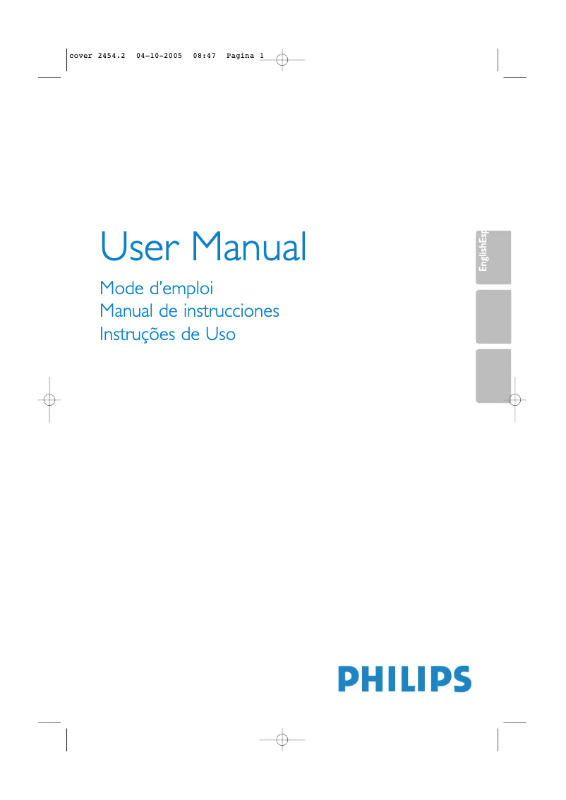 Page 1 de la notice Manuel utilisateur Philips 42PF9630