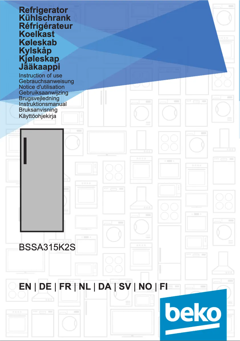 Page n°1 - Manuel utilisateur Beko BSSA315E3F