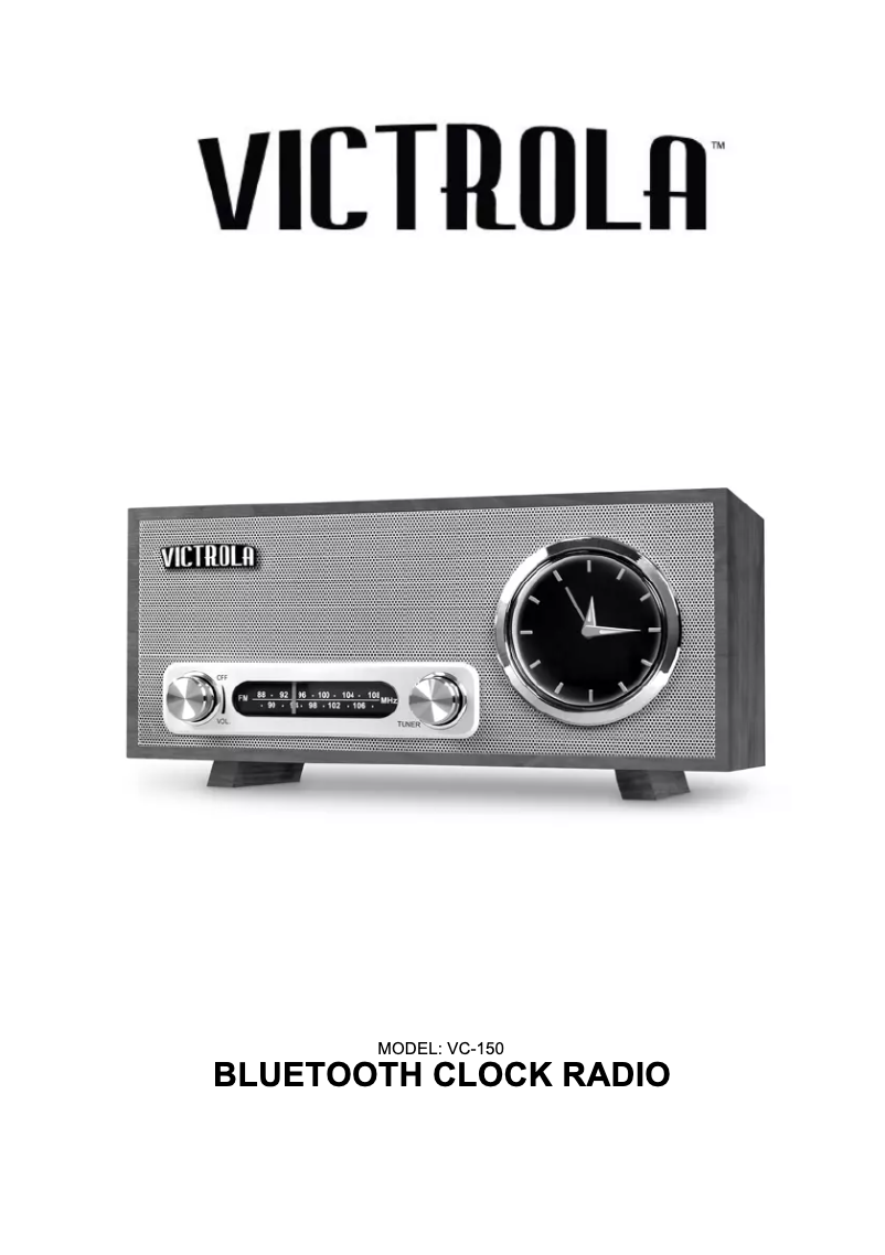 Page n°1 - Manuel utilisateur Victrola VC-150