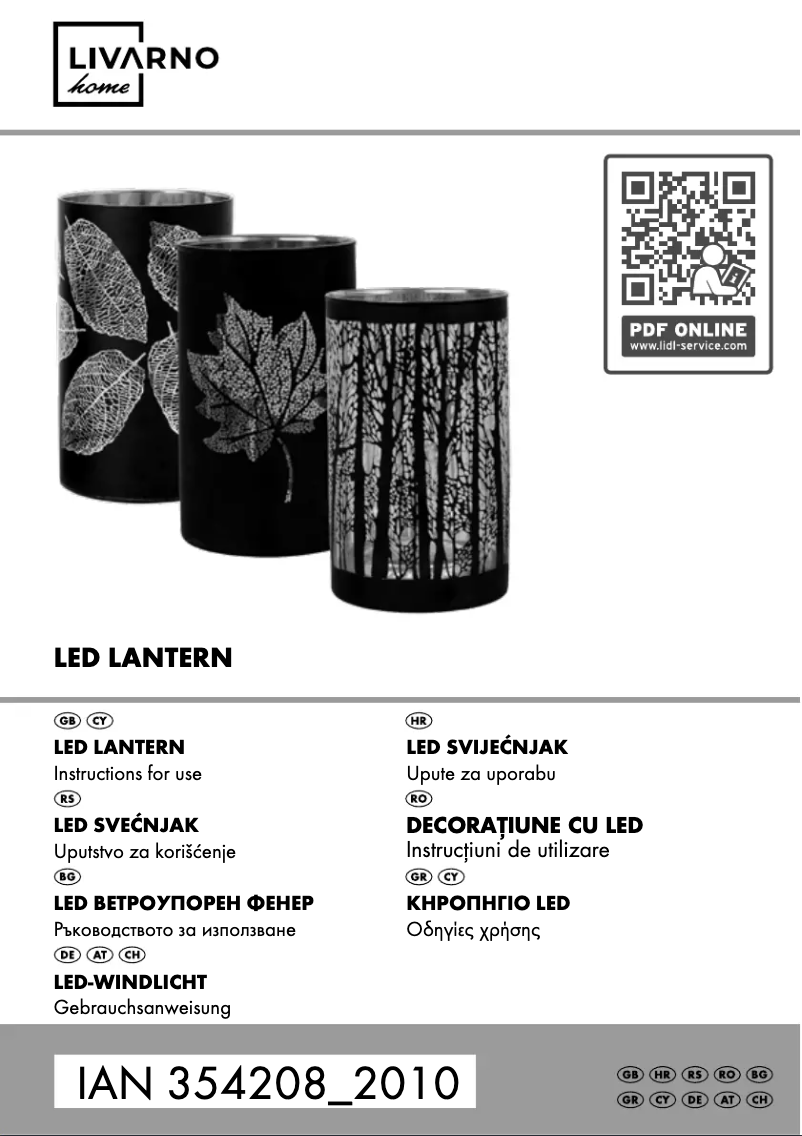 Image de la première page du manuel de l'appareil IAN 354208