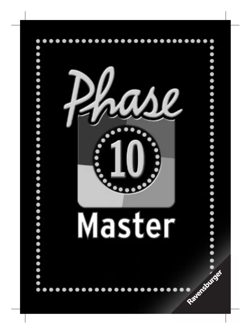 Image de la première page du manuel de l'appareil Phase 10 Master