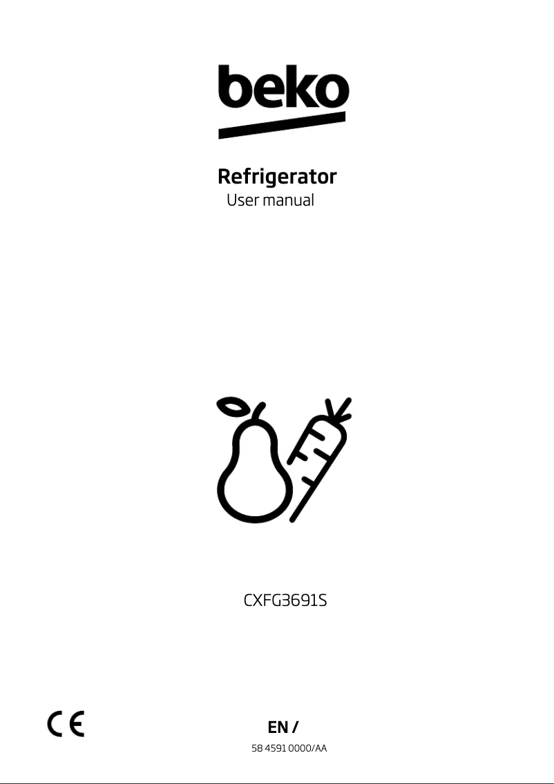 Page n°1 - Manuel utilisateur Beko CXFG3691