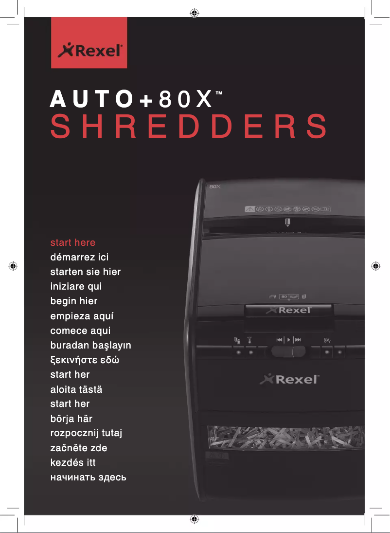 Page n°1 - Manuel utilisateur Rexel Auto+ 250X