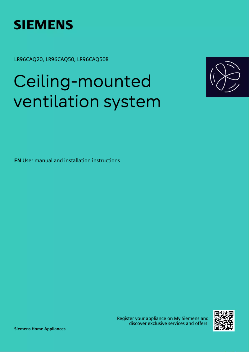 Page n°1 - Guide d'installation Siemens LR96CAQ50B
