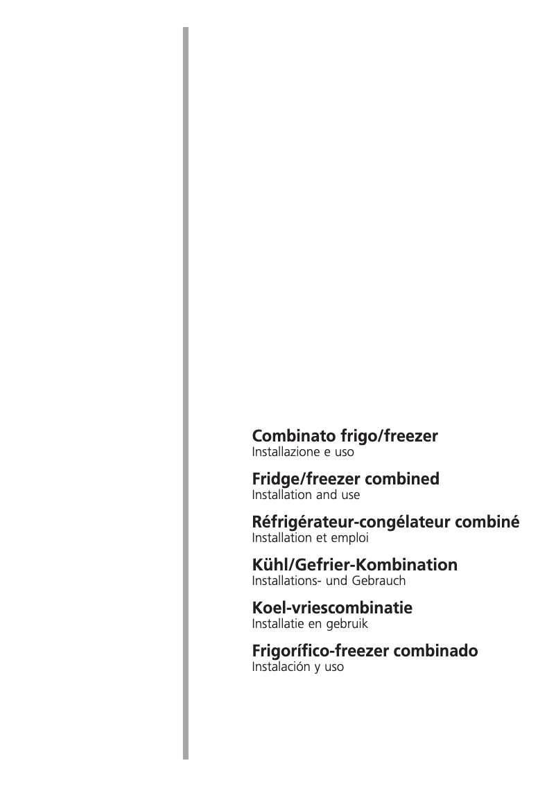 Page n°1 - Manuel utilisateur Smeg CR330A