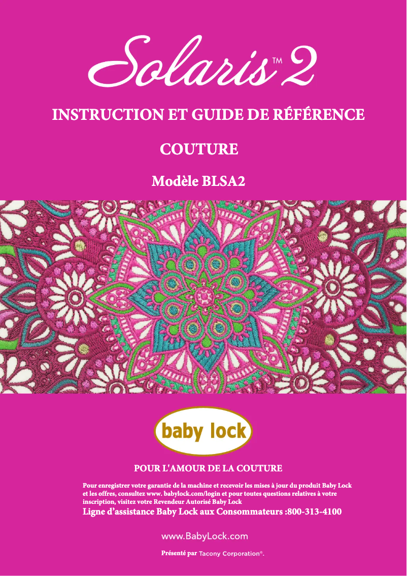 Image de la première page du manuel de l'appareil Solaris 2