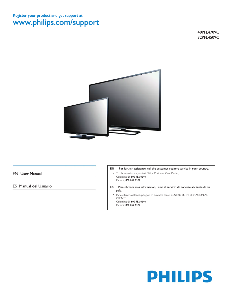 Page n°1 - Manuel utilisateur Philips 32PFL4509C