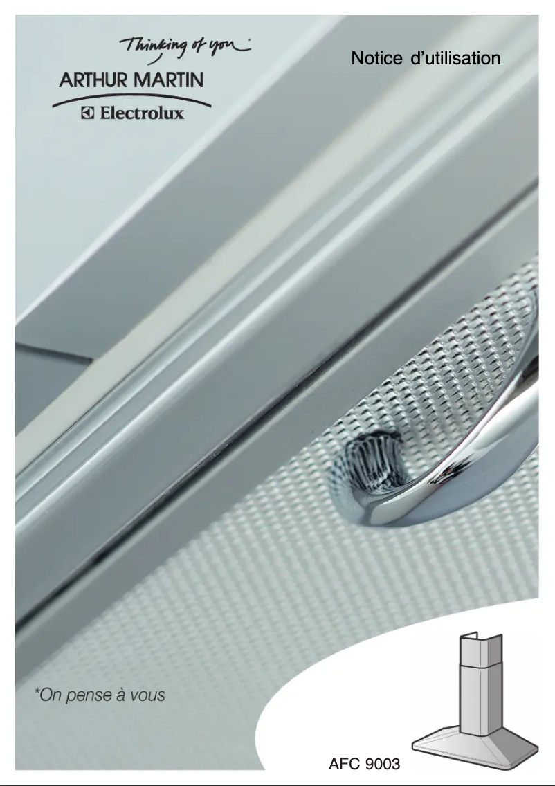 Page 1 de la notice Manuel utilisateur Arthur Martin-Electrolux AFC9003ALU