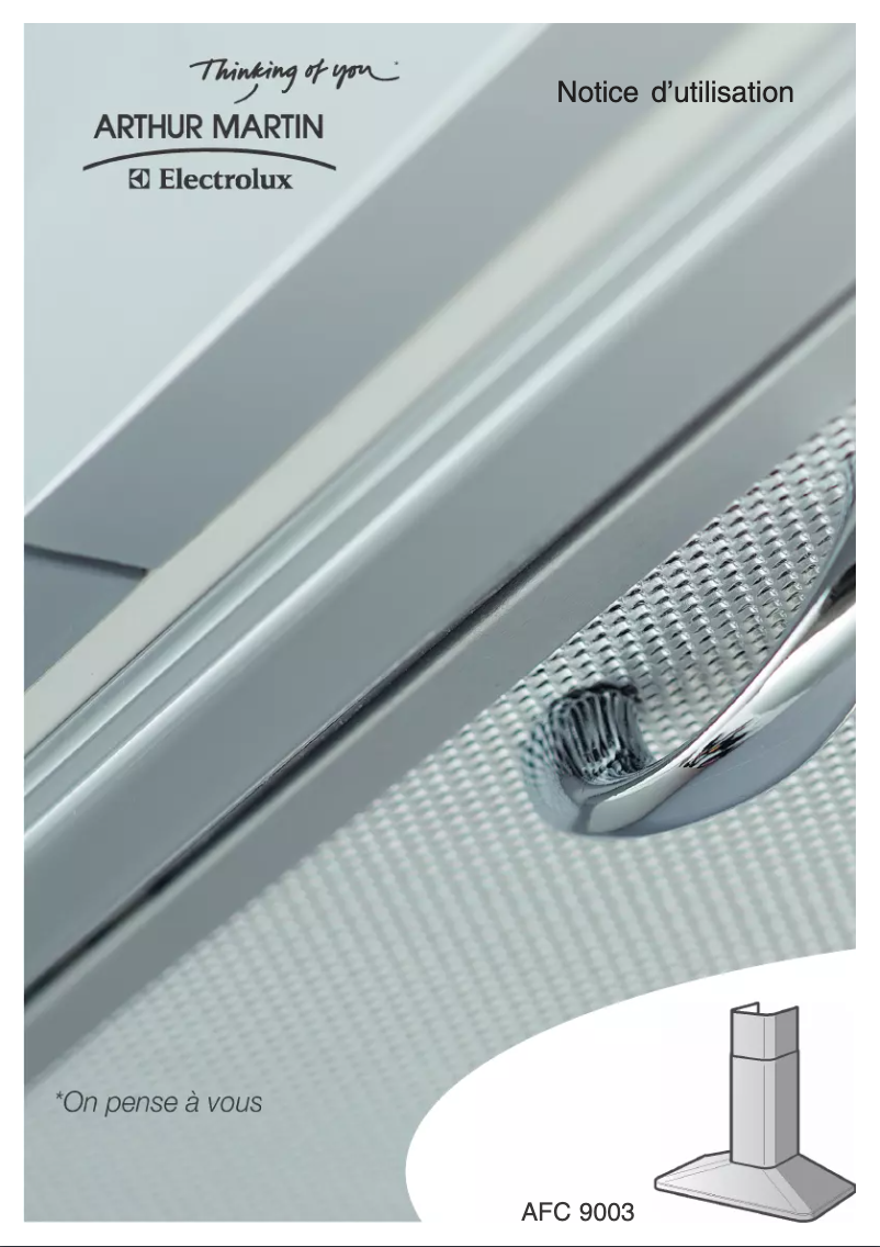 Page n°1 - Manuel utilisateur Arthur Martin-Electrolux AFC9003ALU