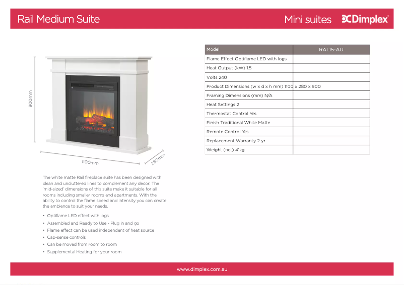 Image de la première page du manuel de l'appareil Rail Suite RAL15-AU