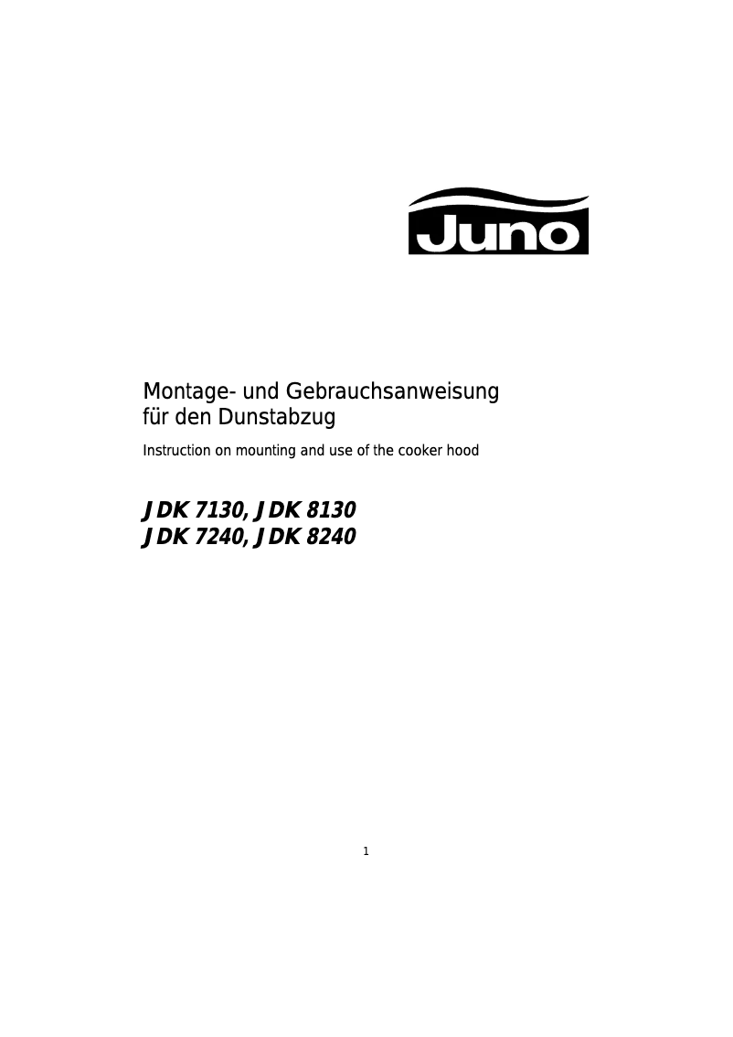 Image de la première page du manuel de l'appareil JDK8240