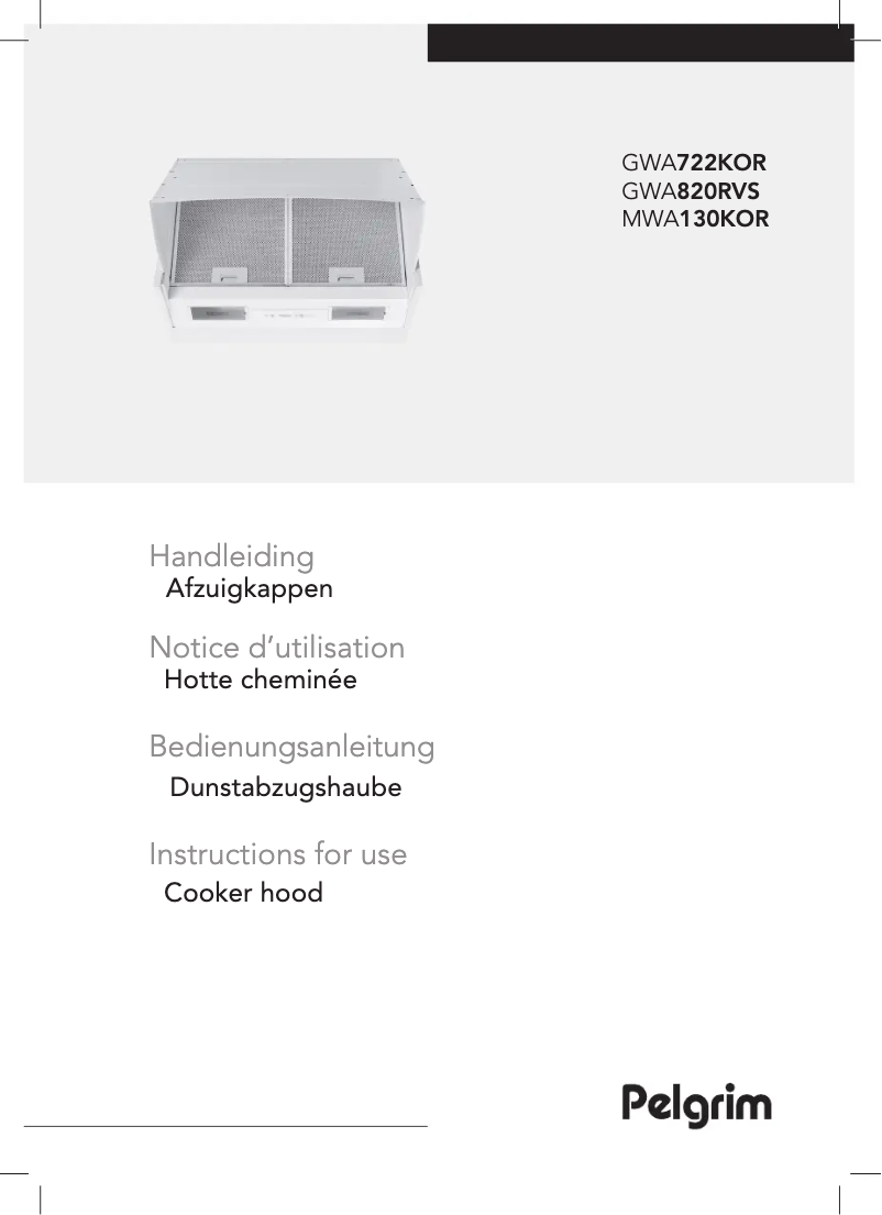 Image de la première page du manuel de l'appareil MWA130KOR