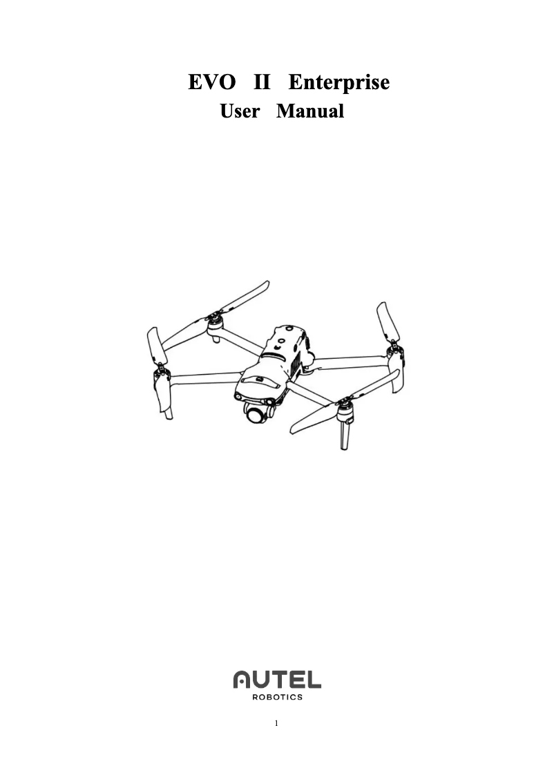 Imagen de la primera página del manual del dispositivo EVO II Enterprise