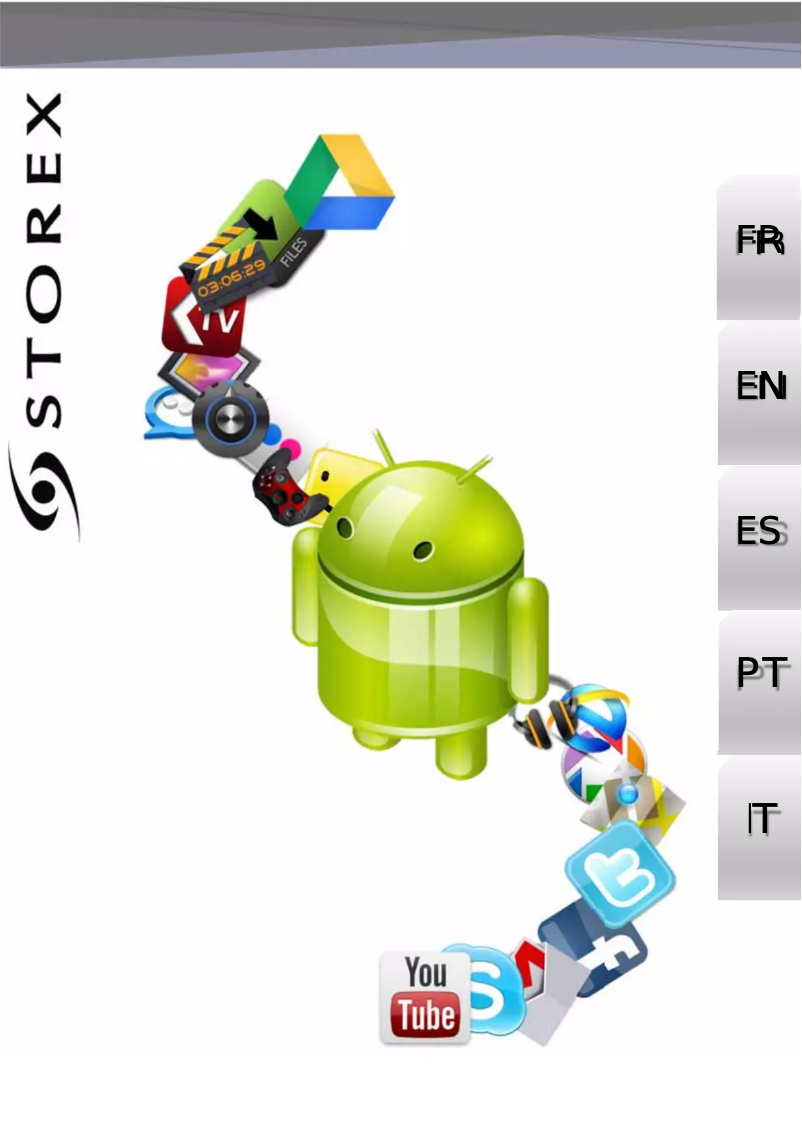 Page 1 de la notice Manuel utilisateur Storex EZee Tab 803