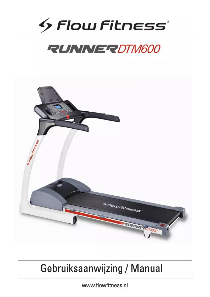 Page 1 de la notice Manuel utilisateur Flow Fitness Runner DTM600