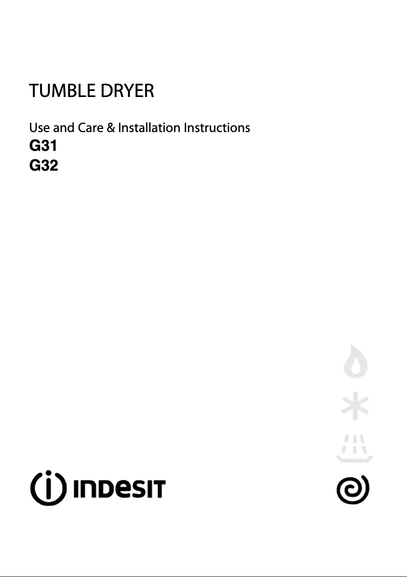 Page n°1 - Manuel utilisateur Indesit G32