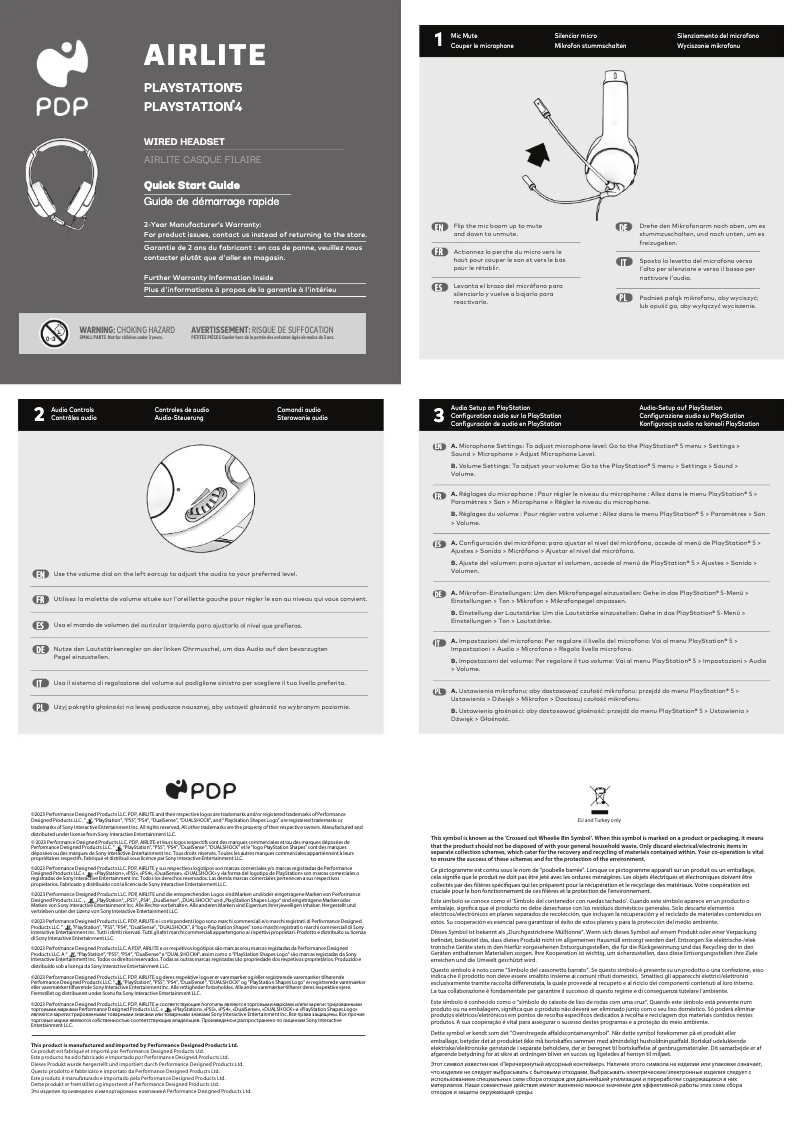 Image de la première page du manuel de l'appareil AIRLITE