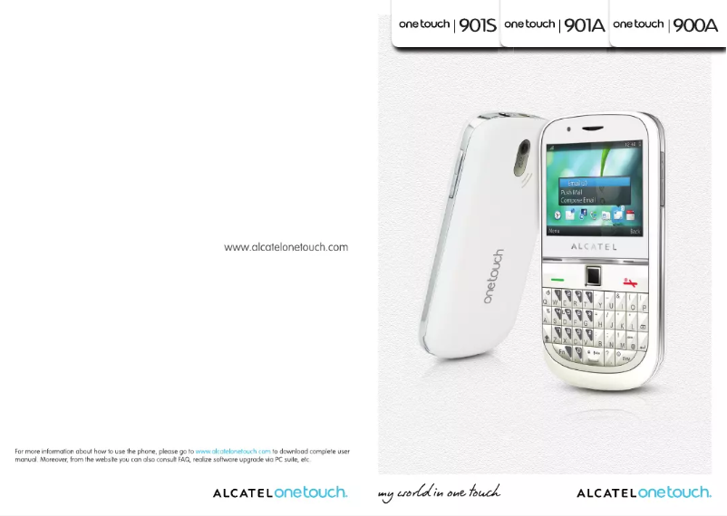 Page 1 de la notice Manuel utilisateur Alcatel One Touch 901S