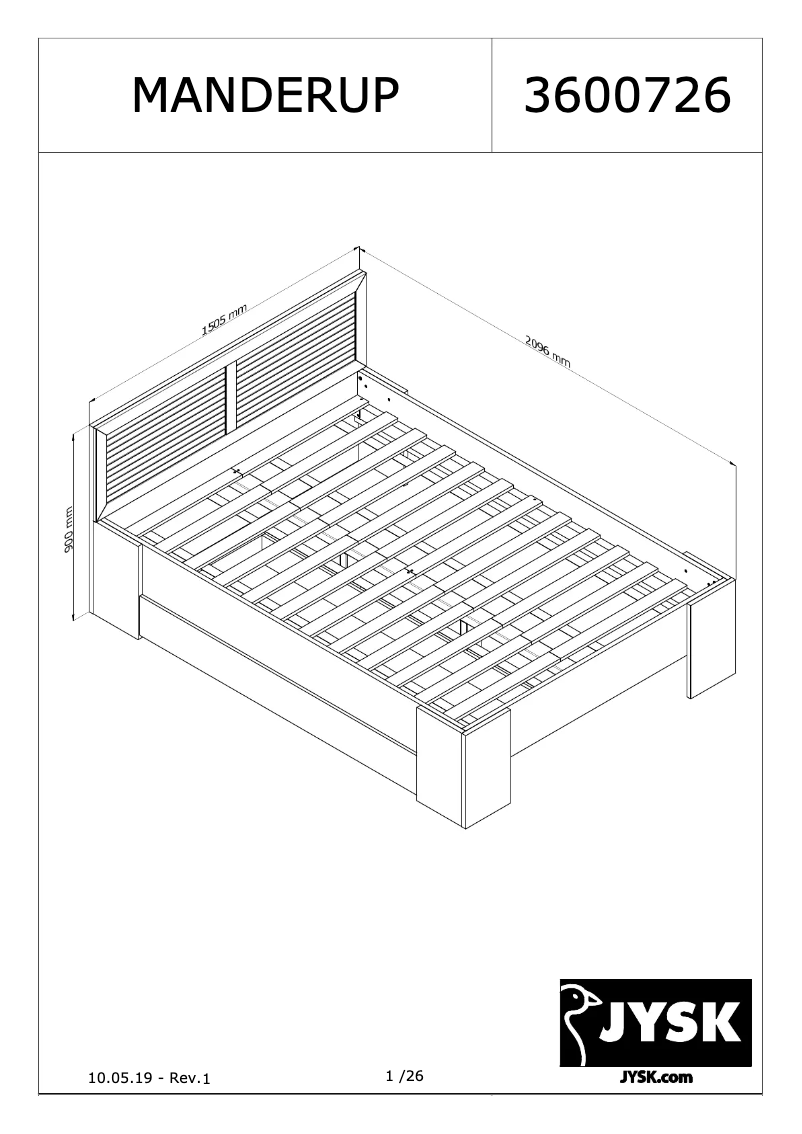 Image de la première page du manuel de l'appareil Manderup
