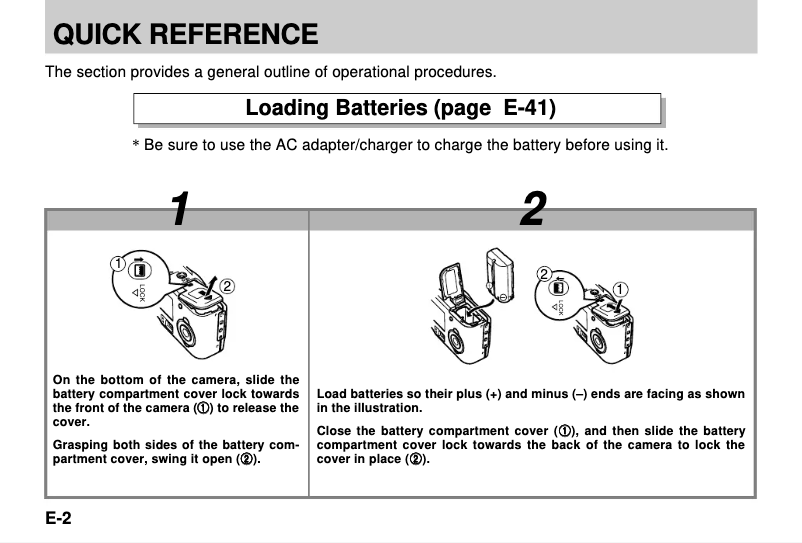 Page 1 de la notice Manuel utilisateur Casio QV-3EX