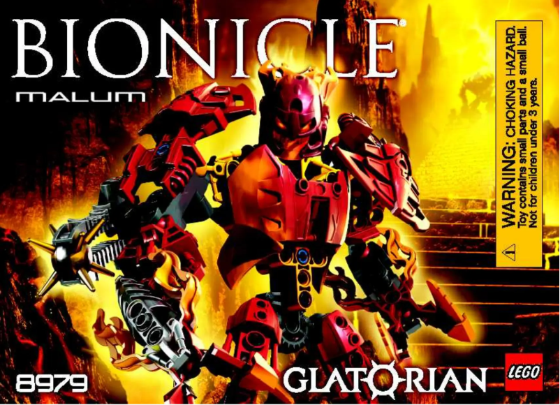 Page 1 de la notice Manuel utilisateur Lego Bionicle 8979