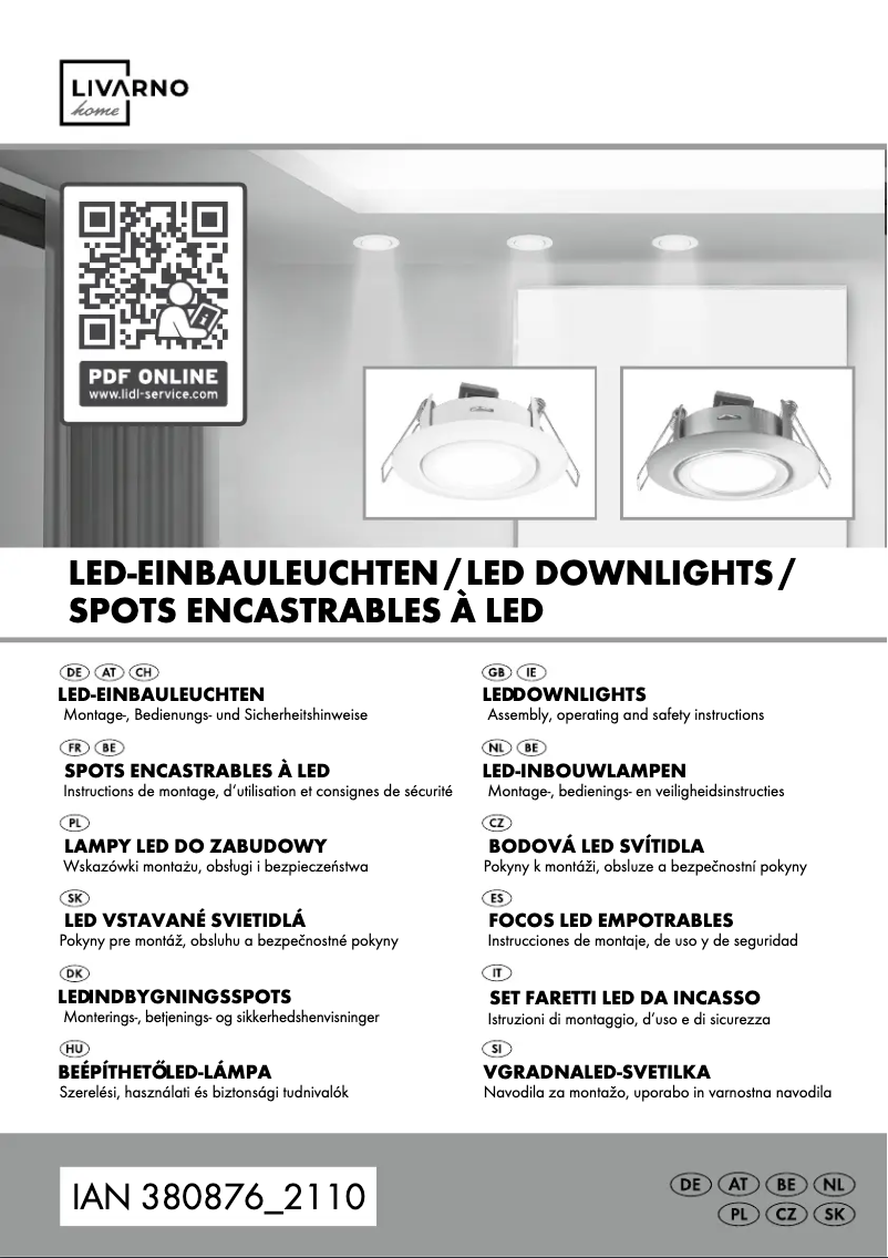 Page 1 de la notice Manuel utilisateur Livarno Lux IAN 353759