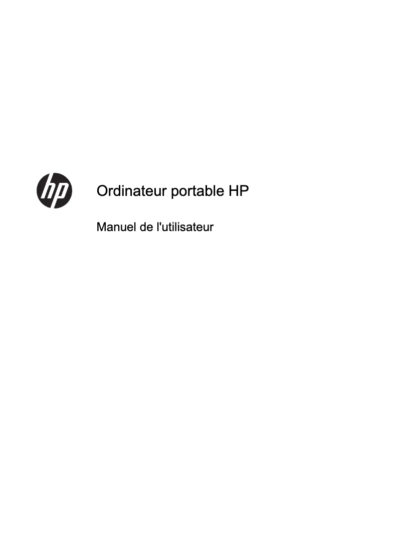 Page n°1 - Manuel utilisateur HP EliteBook 8470p