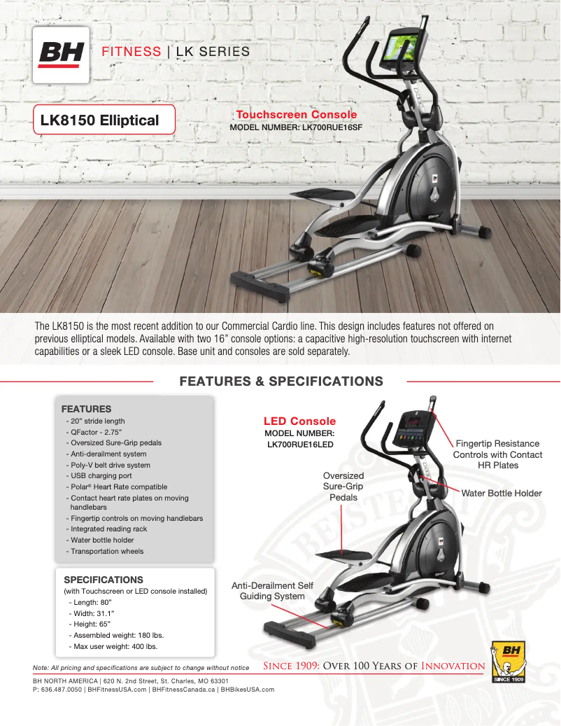 Image de la première page du manuel de l'appareil LK8150 (TV)