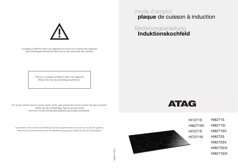 Image de la première page du manuel de l'appareil HI8271SI