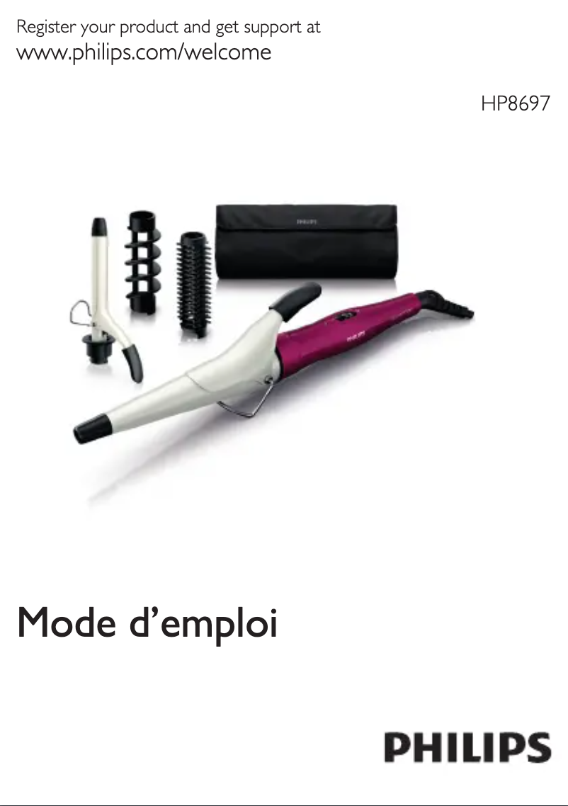 Page 1 de la notice Manuel utilisateur Philips HP8697