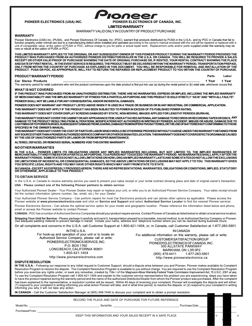 Image de la première page du manuel de l'appareil AVIC-D3