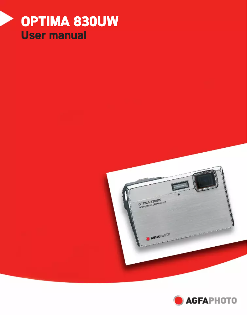 Page n°1 - Manuel utilisateur AgfaPhoto Optima 830UW
