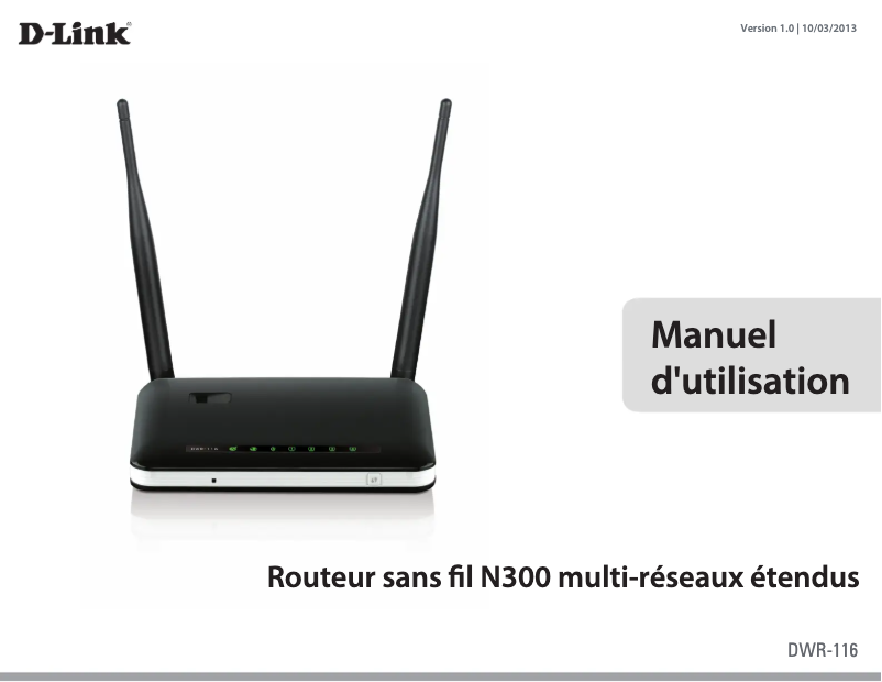 Page n°1 - Manuel utilisateur D-Link DWR-116