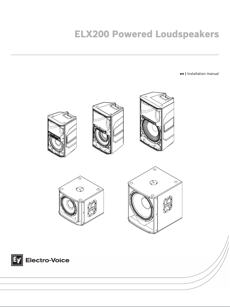 First page image of the manual for ELX200-10P-US