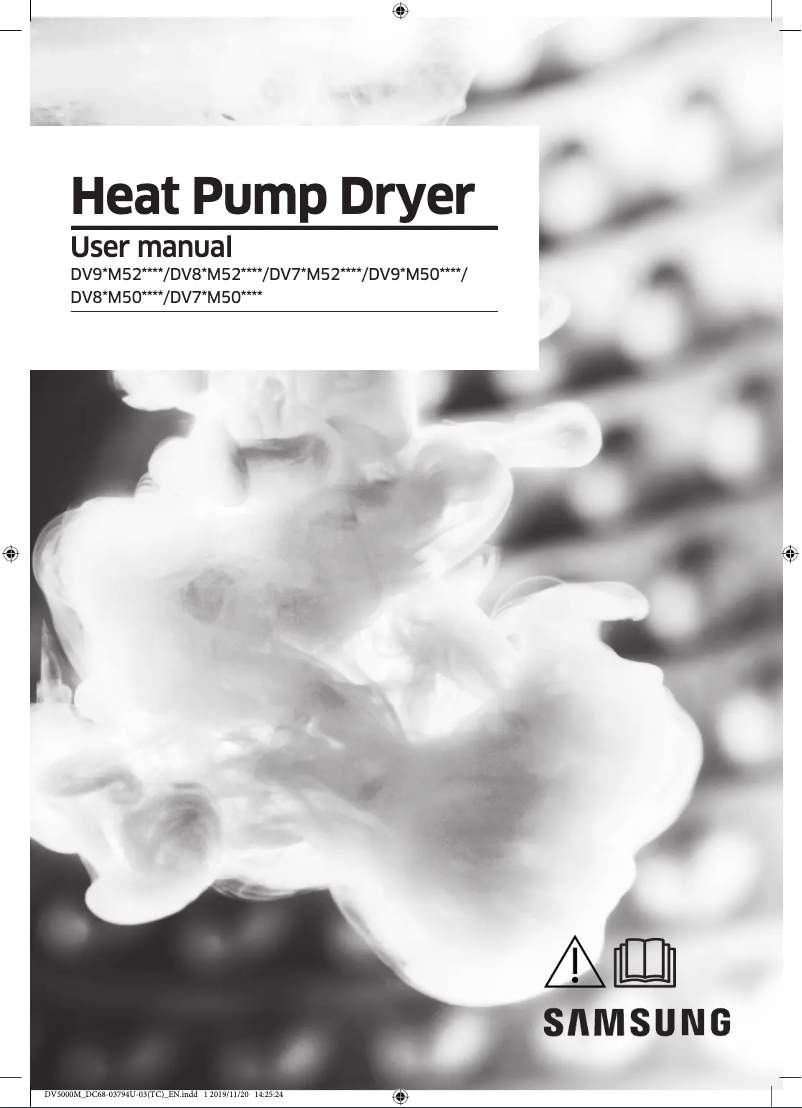 Page 1 de la notice Manuel utilisateur Samsung DV70M5200KW
