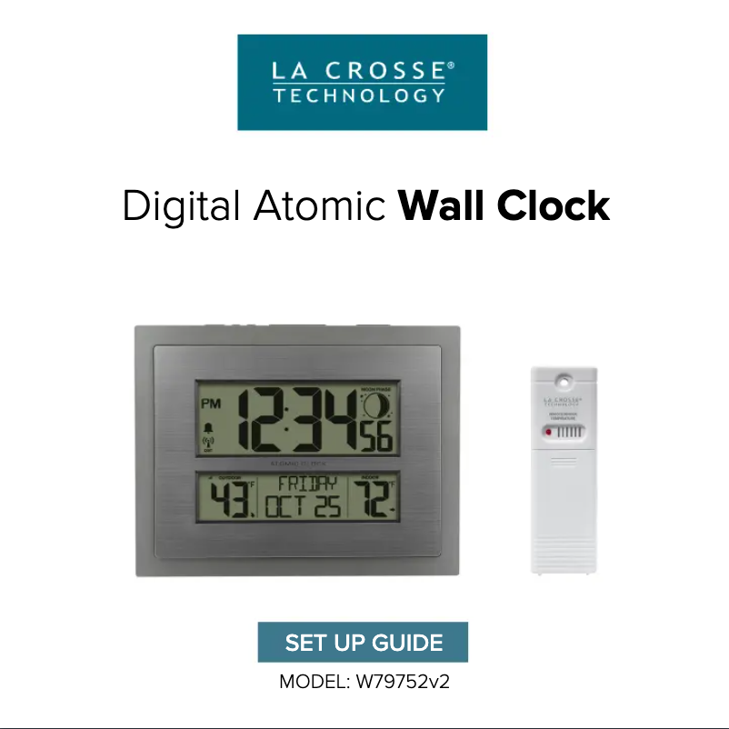 Image de la première page du manuel de l'appareil W79752v2