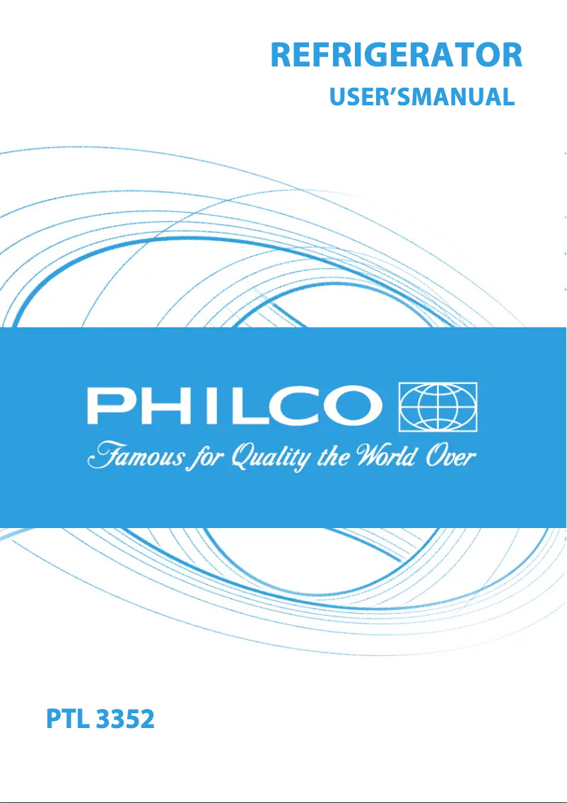 Page n°1 - Manuel utilisateur Philco PTL 3352
