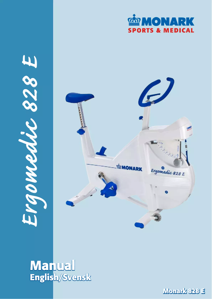 Image de la première page du manuel de l'appareil Ergomedic 828 E