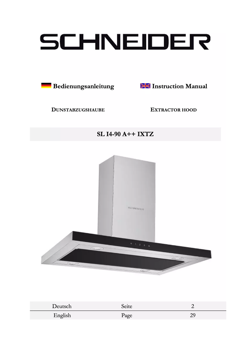 Image de la première page du manuel de l'appareil SL I 4-90 A++ IXTZ