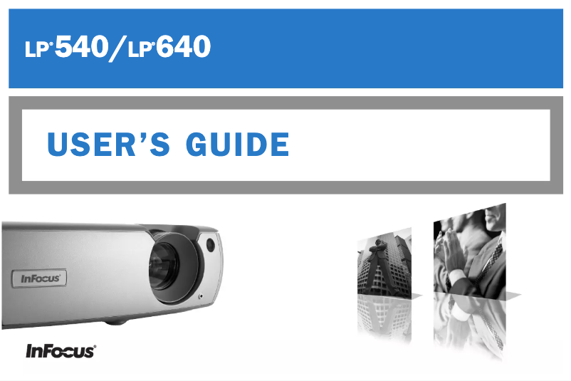 Image de la première page du manuel de l'appareil LP640