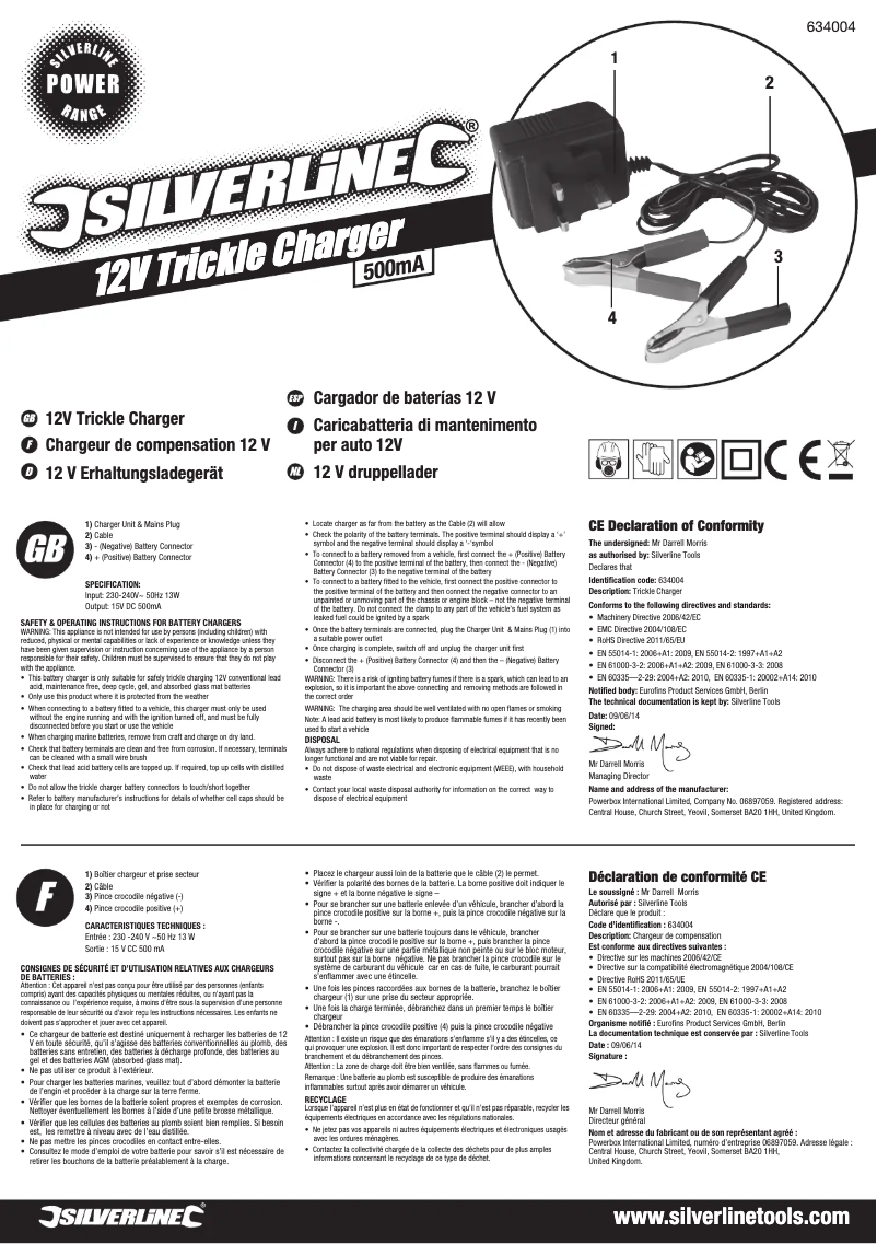 Página 1 del manual Manual de usuario Silverline 634004