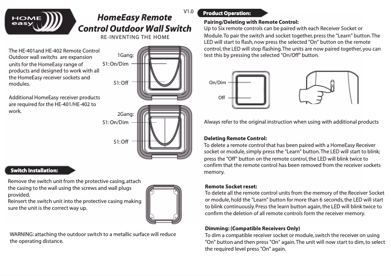 Image de la première page du manuel de l'appareil HE-402