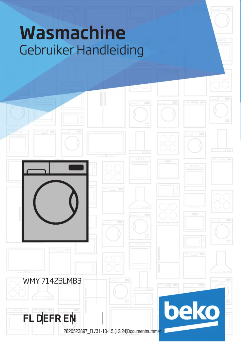 Page n°1 - Manuel utilisateur Beko WMY 71423 LMB3