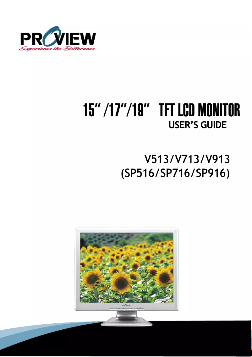 Page n°1 - Manuel utilisateur Proview PL15