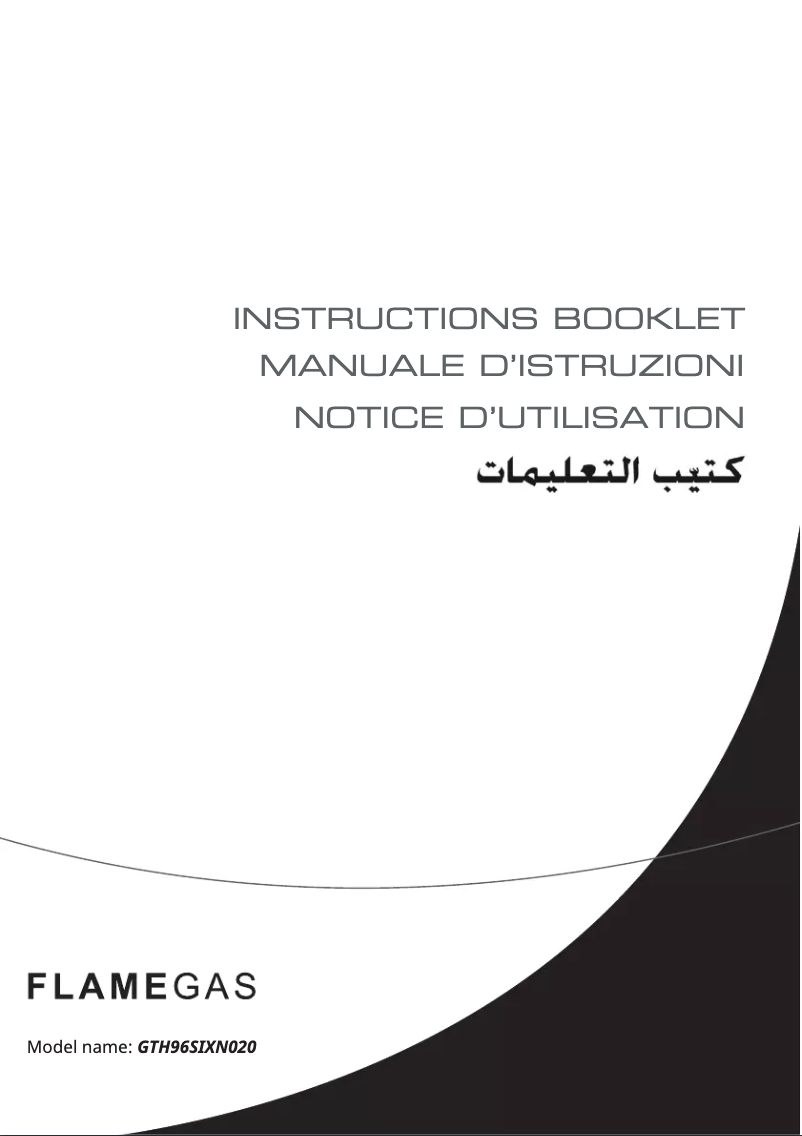 Page 1 de la notice Manuel utilisateur Glem Gas GTH96T